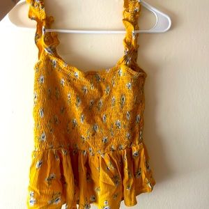Yellow floral top